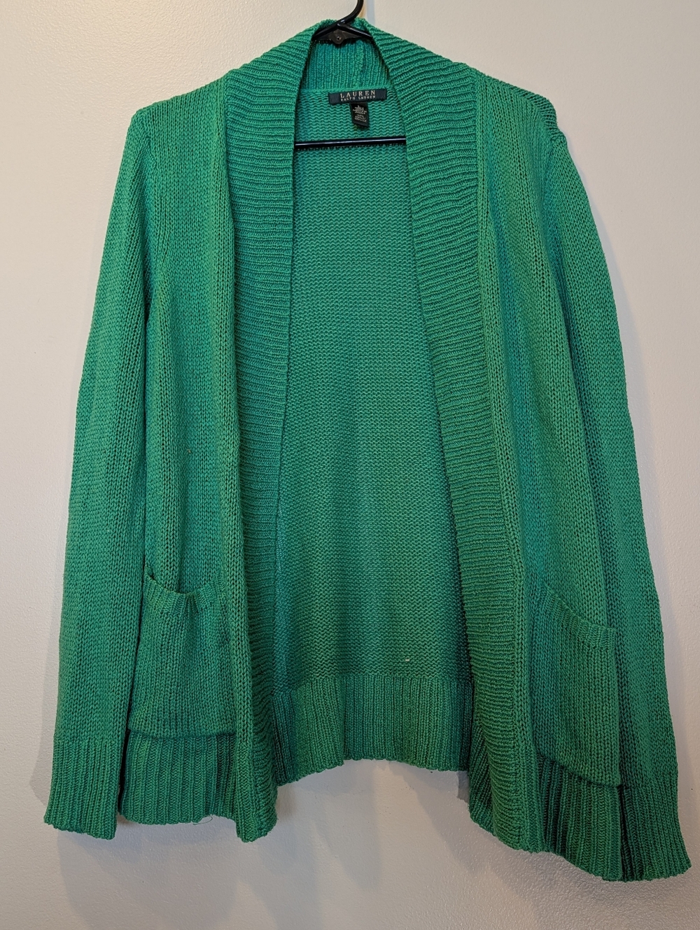 Lauren Ralph Lauren Green Knit Cardigan